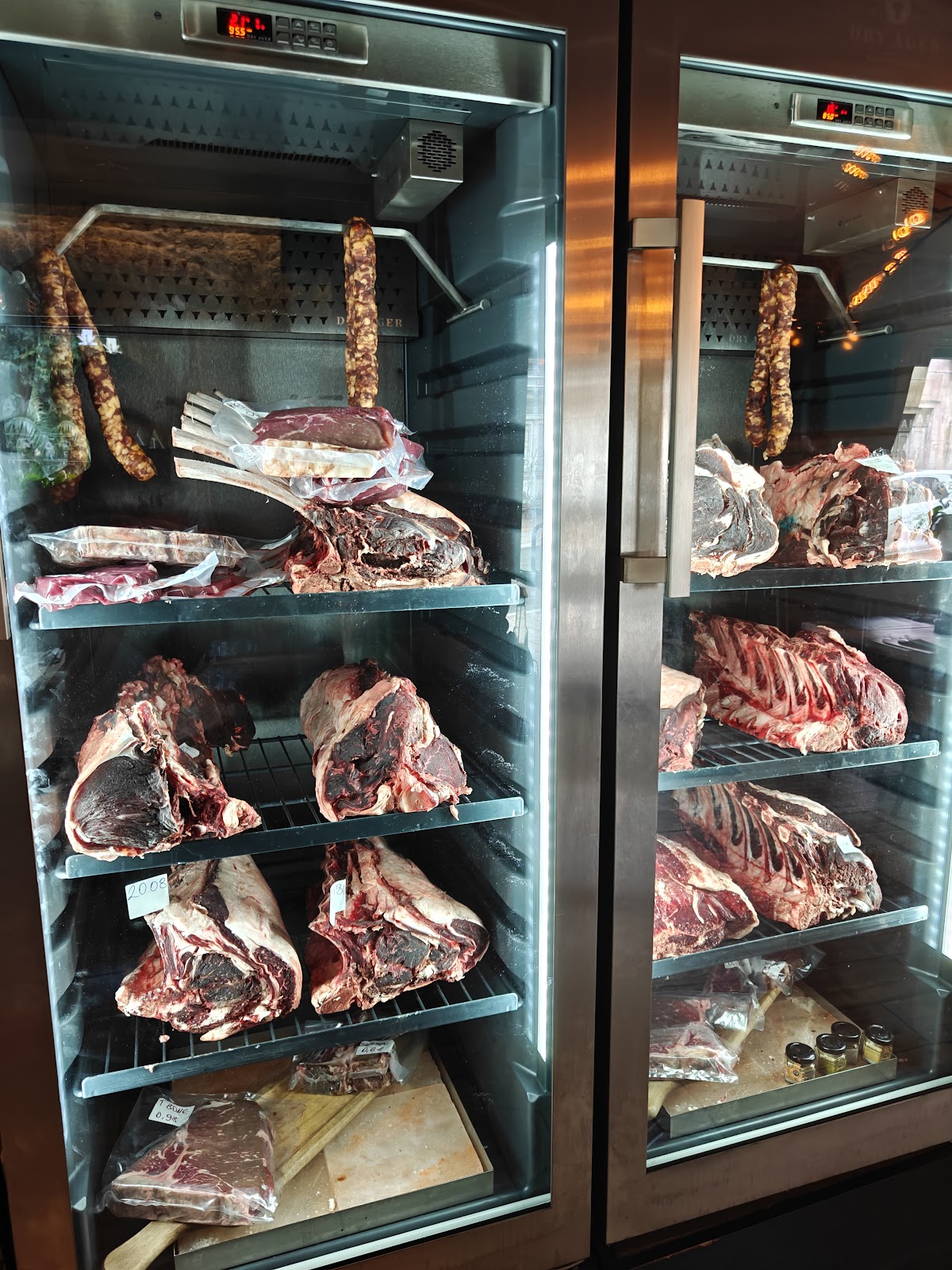 Steak preparation at Marenda